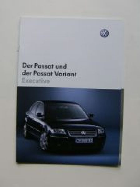VW Passat & Variant Executive Prospekt Mai 2003 3B3 3B6