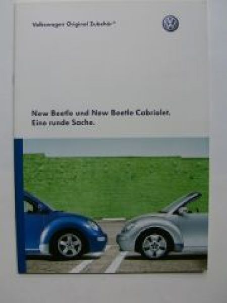 VW New Beetle +Cabriolet Original Zubehör Prospekt 11/2003