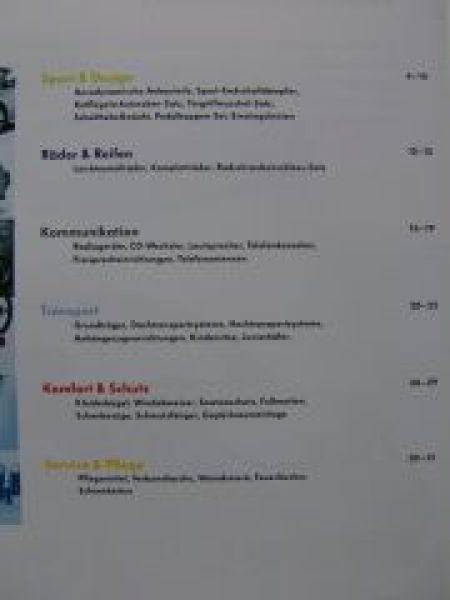 VW New Beetle +Cabriolet Original Zubehör Prospekt 11/2003