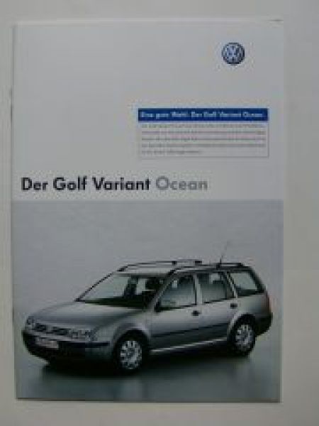VW Golf4 Variant Ocean Prospekt Mai 2004 1J5 NEU