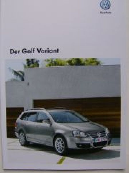 VW Golf5 Variant 1K5 Prospekt November 2008 NEU