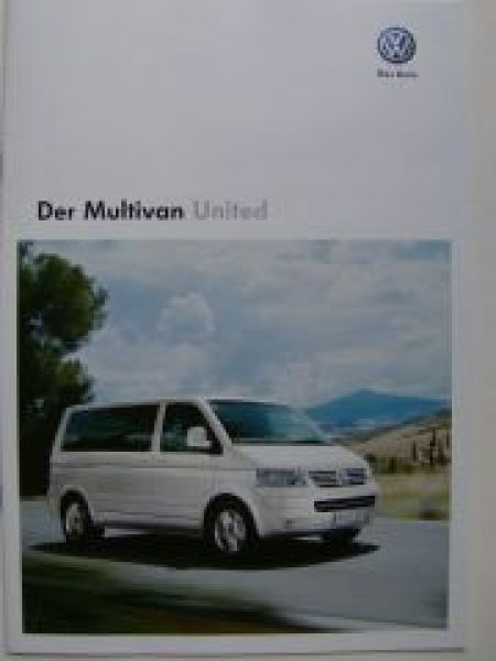VW Multivan T5 United 7HM 7HF Prospekt Mai 2008 NEU