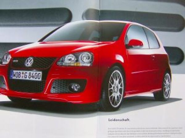 VW Golf5 GTI Edition 30 Sonderprospekt Oktober 2006 NEU 1K1