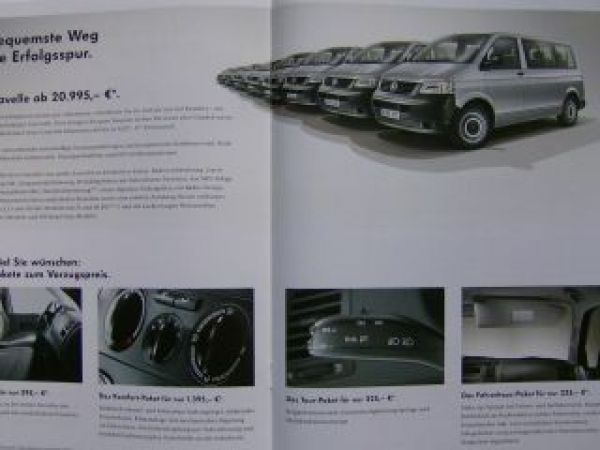 VW T5 Transporter Erfolgs-Transporter September 2008 Prospekt