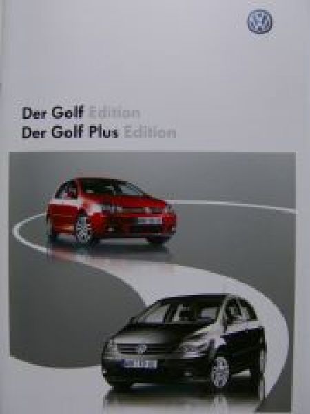 VW Golf5 + Golf Plus Edition Prospekt 1K1 5M1 Februar 2008