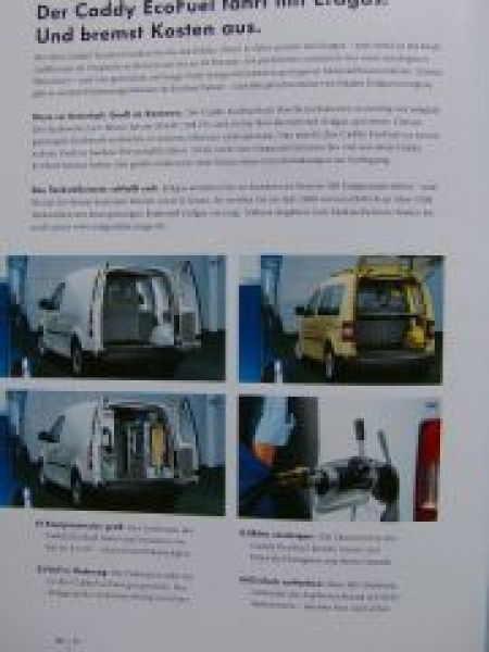 VW Caddy EcoFuel Prospekt April 2006 NEU