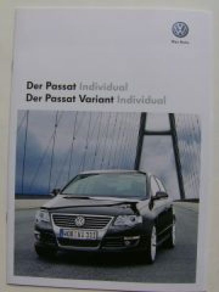 VW Passat +Variant Individual Prospekt Juni 2009 3C2 3C5