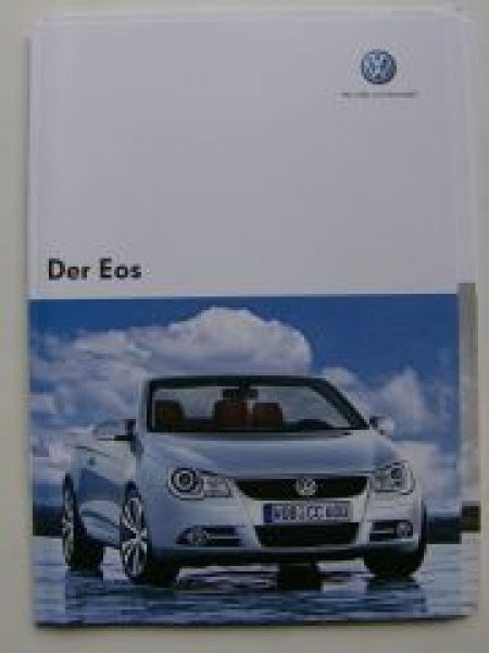 VW Eos Prospekt 1F7 Oktober 2006 +Preisliste NEU RNS MFD