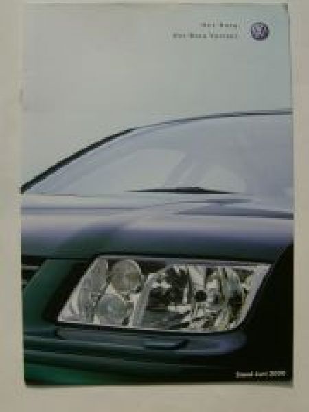 VW Bora & Variant 1J2 1J6 Juni 2000 Prospekt Österreich