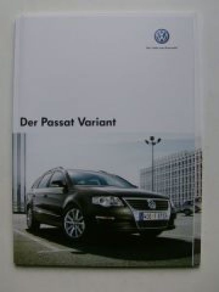 VW Passat Variant 3C5 Prospekt Oktober 2005 +Preisliste