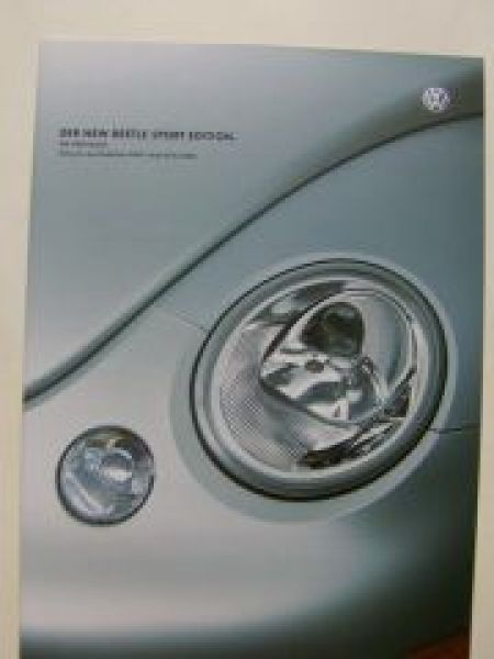 VW New Beetle Sport Edition Prospekt April 2002 9C1 1C1