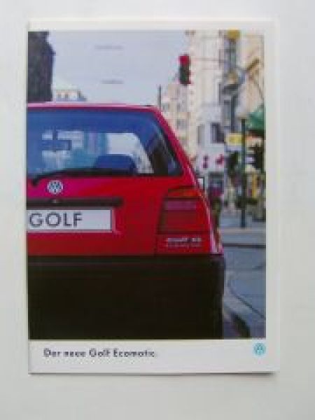 VW Golf3 1H1 Ecomatic Prospekt +Preisliste Januar 1995