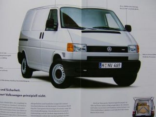 VW T4 Transporter Kastenwagen Economy Prospekt Mai 2002