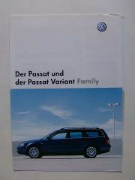 VW Passat & Variant Family Prospekt Dezember 2002 3B3 3B6