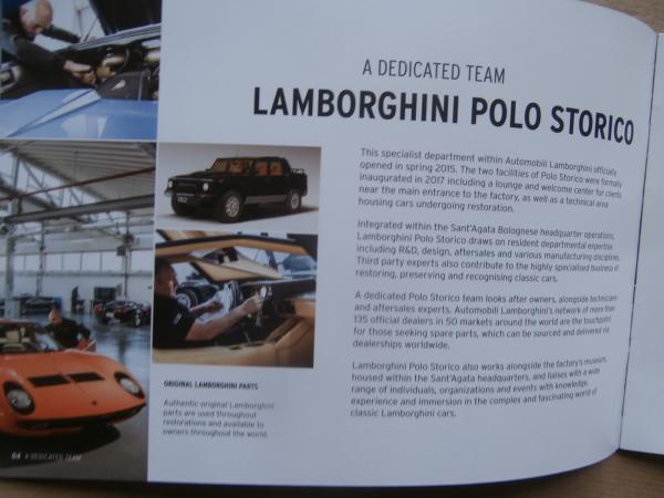 Lamborghini Polo Storico +Miura +LM002 +Original Spare Parts +Accessori Originali Prospekt Englisch 2017