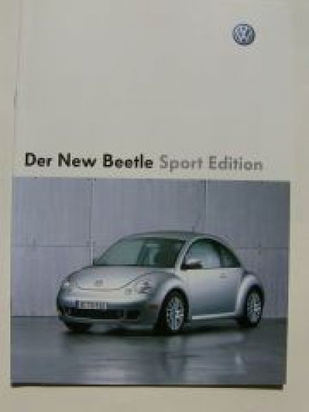VW New Beetle Sport Edition Prospekt 9C1 1C1 November 2003