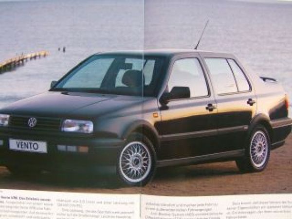 VW Vento Prospekt 1H2 September 1996 NEU