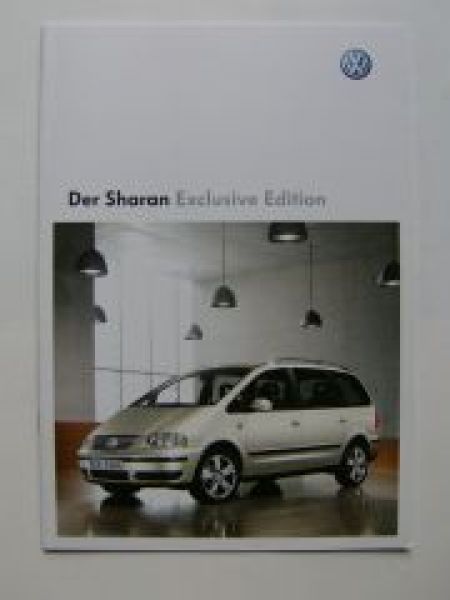 VW Sharan Exclusive Edition Prospekt 7M6 7M9 Mai 2008