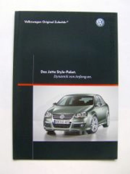 VW Jetta Style-Paket Prospekt Juli 2005 1K2 Zubehör