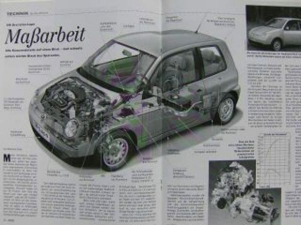 VW Lupo 3L TDI Pressestimmen Sonderprospekt NEU