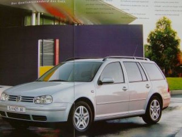 VW Golf4 & Variant Prospekt 1J1 1J5 Österreich September 2000