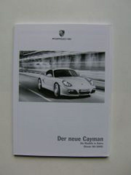 Porsche Cayman (987) Preisliste Juni 2009 NEU