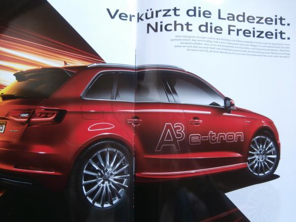 Audi tron Technologie A3 Format Prospekt +Hologramm A3 Sportback