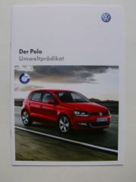 VW Polo Umweltprädikat Prospekt Juni 2009 Blue Motion