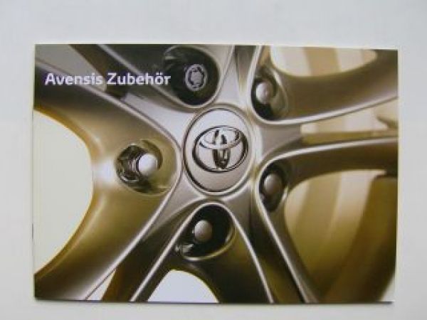 Toyota Avensis Zubehör April 2009 Prospekt +Preisliste