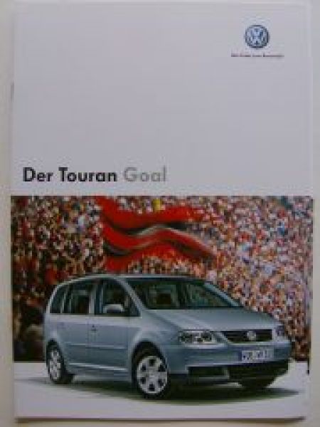 VW Touran Goal Pospekt 1T1 Januar 2006 +Preisliste NEU