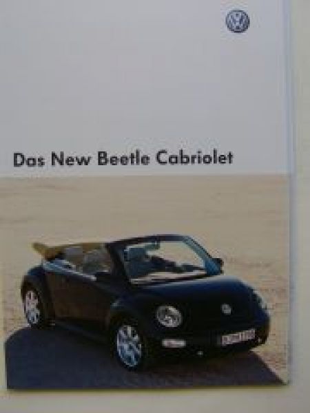 VW New Beetle Cabriolet Prospekt 1Y7 Juni 2004