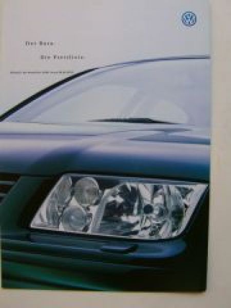VW Preisliste Bora 1J2 Januar 1999