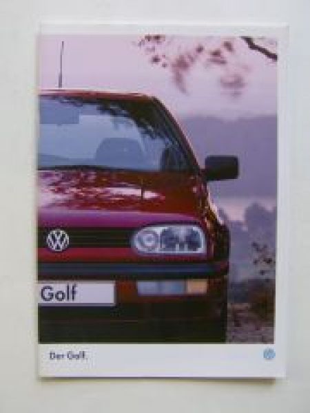 VW Golf3 1H1 Prospekt Januar 1996 +Special +Zubehör NEU