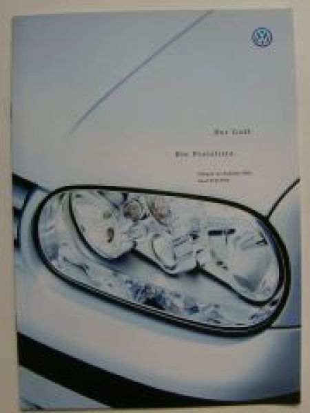 VW Preisliste Golf4 1J1 Februar 1999