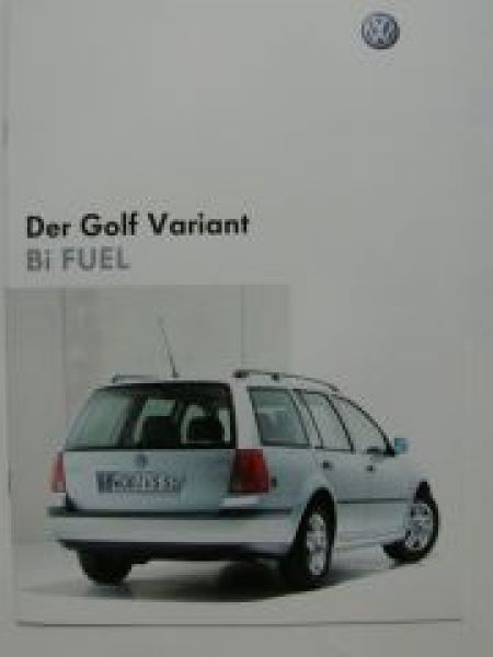 VW Golf4 Variant Bi FUEL Prospekt 1J5 September 2003