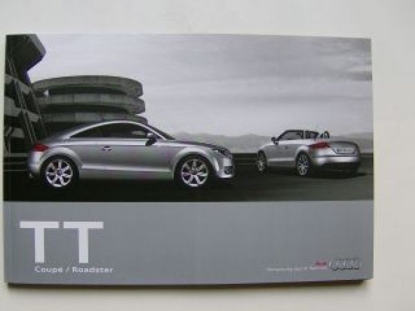 Audi TT Coupe/Roadster Prospekt September 2009 NEU