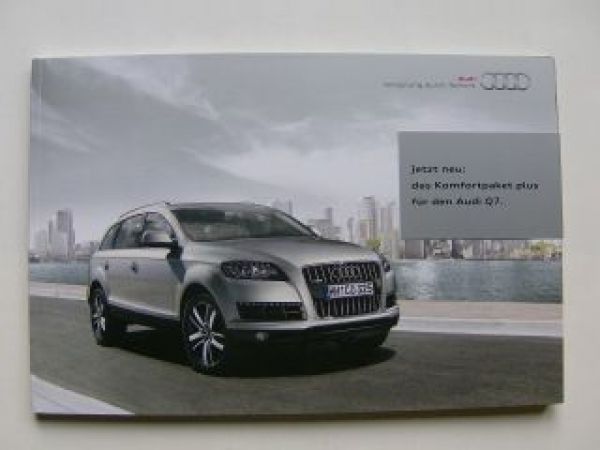 Audi Q7 Prospekt + Komfortpaket plus Juni 2009 NEU