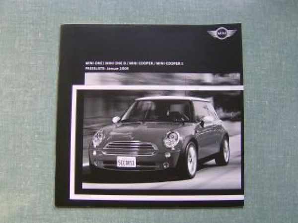 BMW Mini Preisliste R50 R53 9/2005