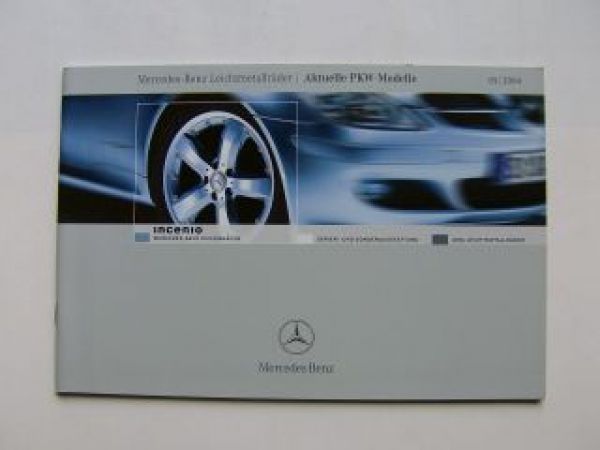 Mercedes Benz +AMG Leichtmetallräder Prospekt Mai 2004