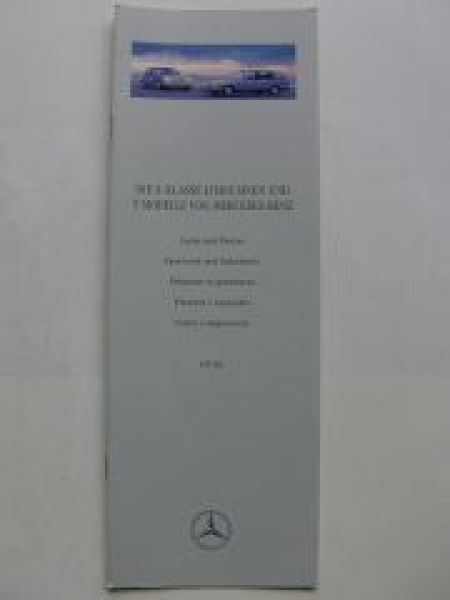Mercedes Benz E-Klasse W210 Lacke + Polster Prospekt 2/1996
