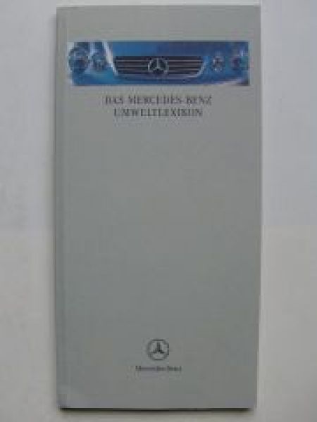 Mercedes Benz Umweltlexikon Prospekt  September 1999