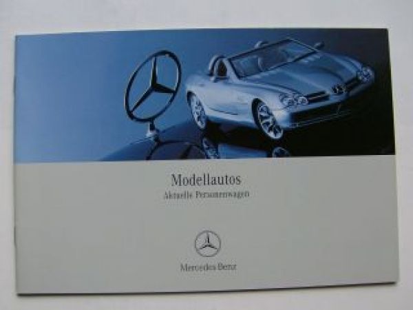 Mercedes Benz Modellautos PKW Prospekt November 2000