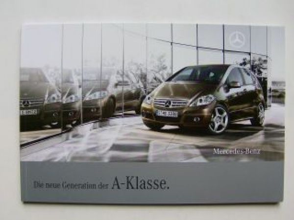 Mercedes Benz A-Klasse BR169 Prospekt Dezember 2008 NEU