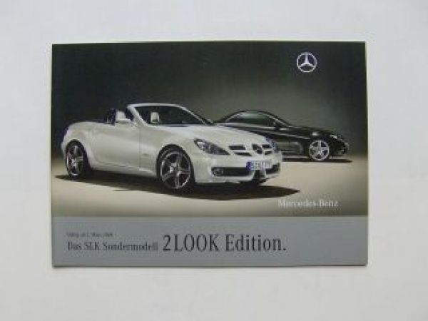 Mercedes Benz SLK 2Look Edition Prospekt März 2009 BR171