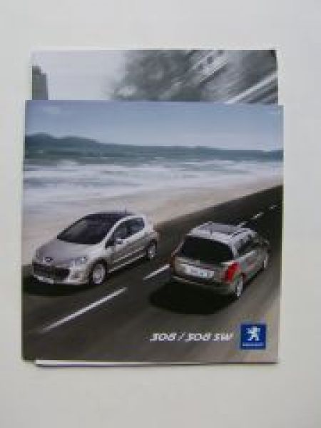 Peugeot 308/SW Prospekt März 2009 +Preisliste NEU
