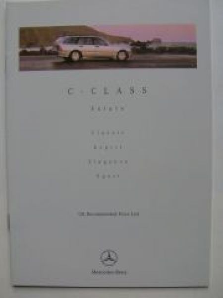 Mercedes Benz UK Price List C Class Estate W202 August 1999