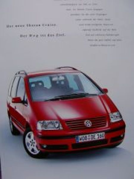 VW Sharan Cruise Prospekt 7M8 April 2001 Prospekt