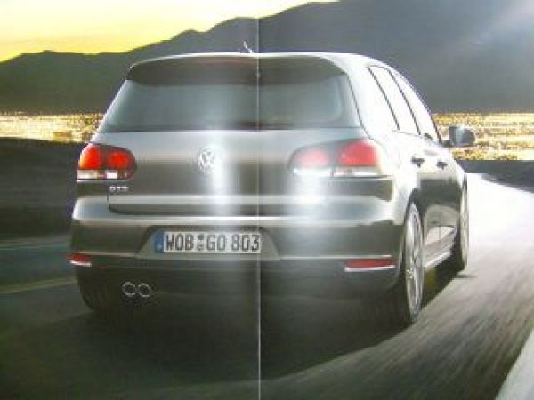VW Golf6 GTD Prospekt März 2009 NEU