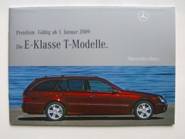 Mercedes Benz Preisliste E-Klasse T Modell Januar 2009 BR211