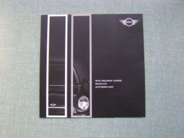BMW Mini Preisliste One/Cooper R50 2001